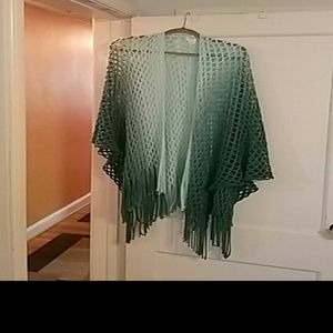 Green ombre shawl