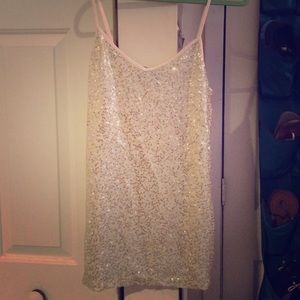 Sequin tank top