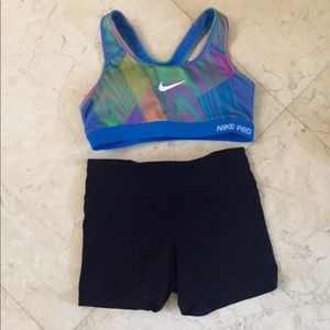 Black American Eagle Tight Shorts