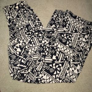 White & Black Mossimo Palazzo Pants