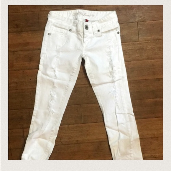 Guess white jeans