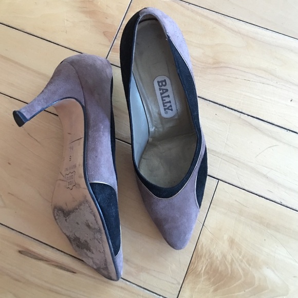 Vintage suede Bally pumps - Picture 2 of 4