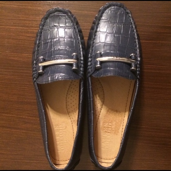 Ralph Lauren Navy Catalina Loafers
