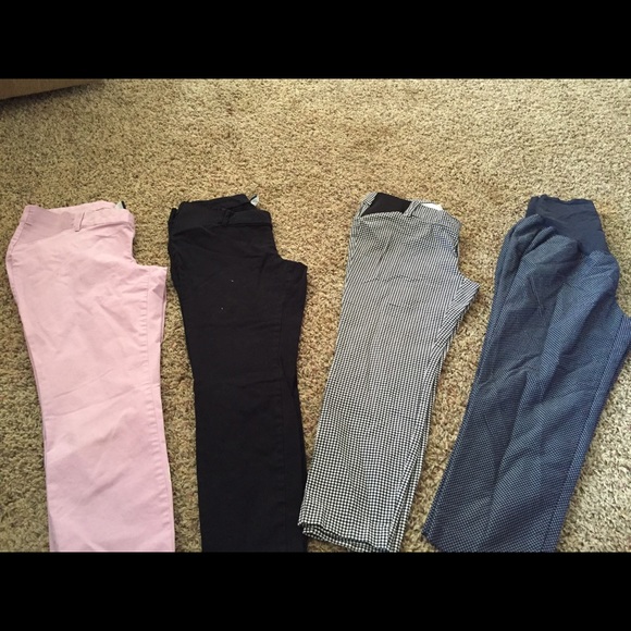 Lot of 4 maternity pants