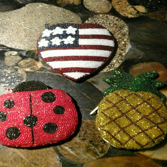 Sweet Beaded Coin Purses