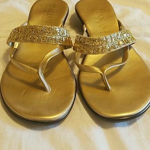 Gold sandals