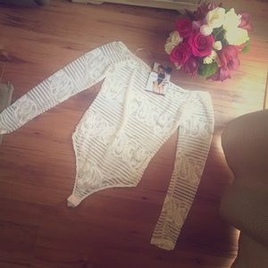 Naked wardrobe paisley leotard