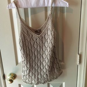 Crocheted knit top
