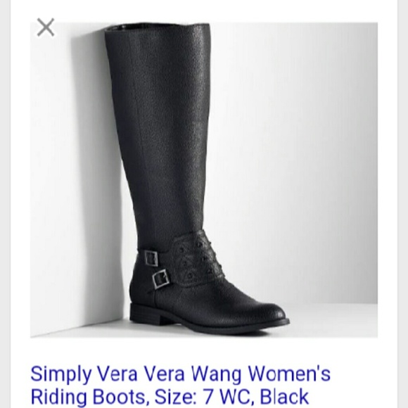 Black Vera Wang Boots