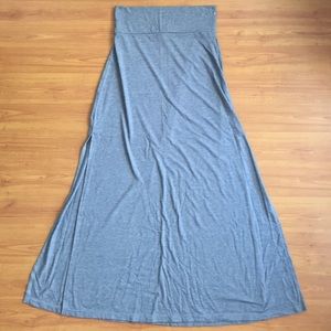 Grey Charlotte Russe 2 slit maxi skirt