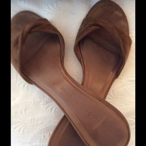 RALPH LAUREN Kaya sandals gorgeous kid camel suede