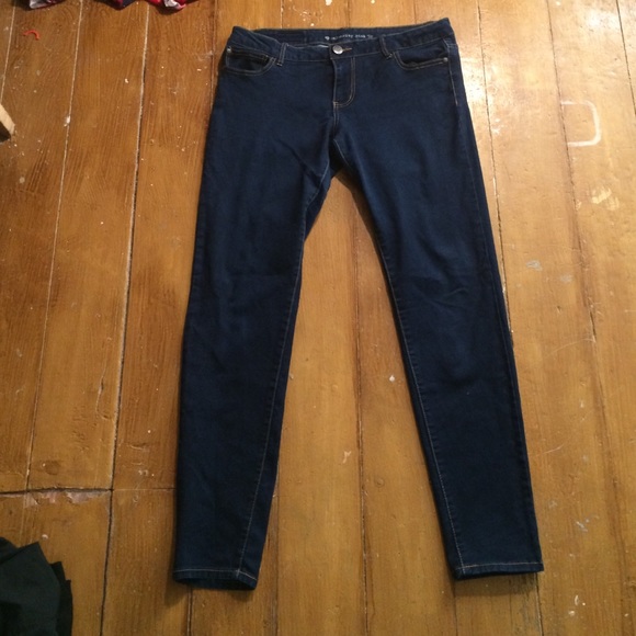 Celebrity pink dark wash skinny