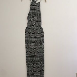 Black white tribal dress