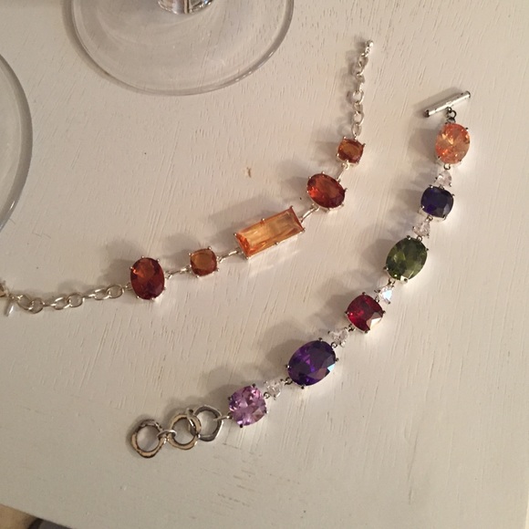Bracelets....real stones and Cz