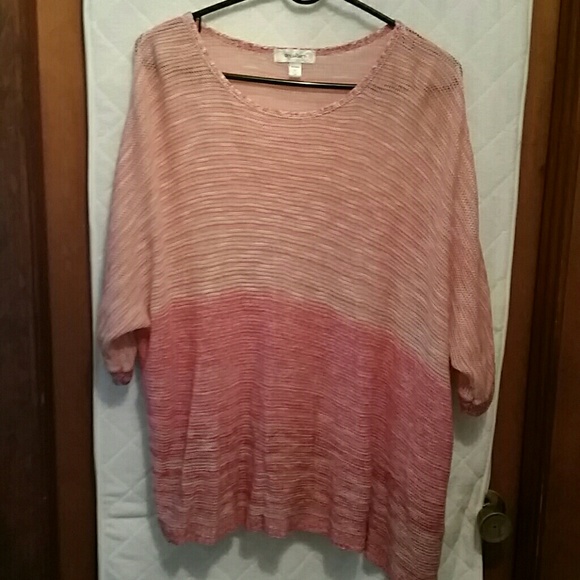 Sweater short sleeve Dress Barn 3X