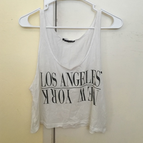 Brandy Melville Los Angeles New York crop tank top