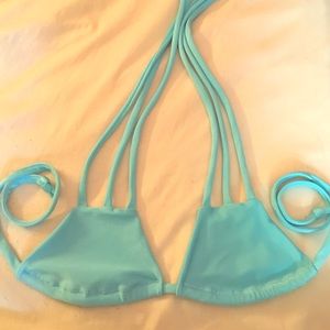 Baby blue bikini TOP ONLY