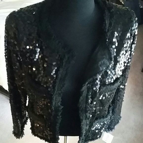 Sequence Black Cropped Jacket Blazer - Picture 2 of 4