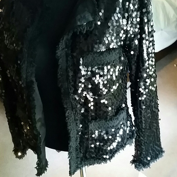 Sequence Black Cropped Jacket Blazer - Picture 3 of 4