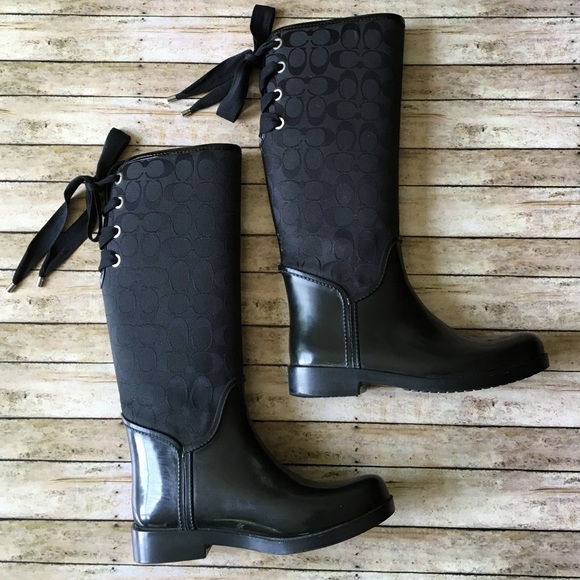 coach waterproof boots