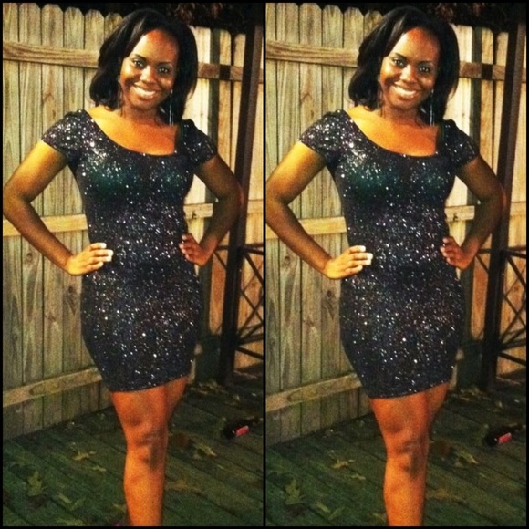 Black Glitter, Sparkle Dress