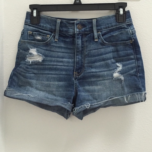 A&F High waist jean shorts