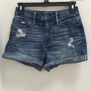 A&F High waist jean shorts