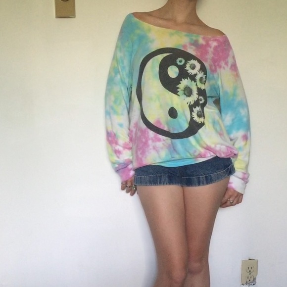 Vintage Havana Sweaters - Vintage Havana Tie Dye Sweater