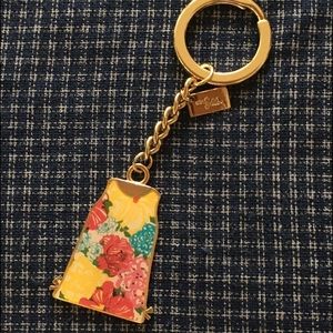 Lilly Pulitzer Gold "Oh Shift!" Keychain