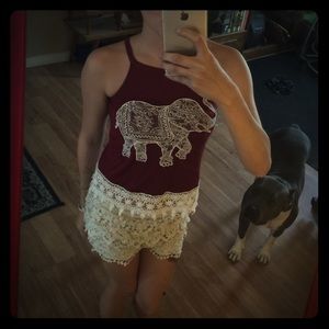 Elephant tank top (dog not included)