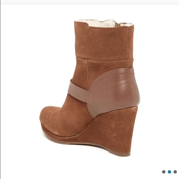 Dolce vita fur lined wedge bootie - Picture 3 of 4