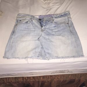 Gap Jean Stressed Mini Skirt