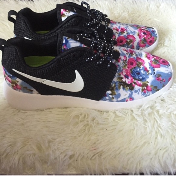 Custom floral Nike shoes