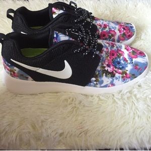 Custom floral Nike shoes
