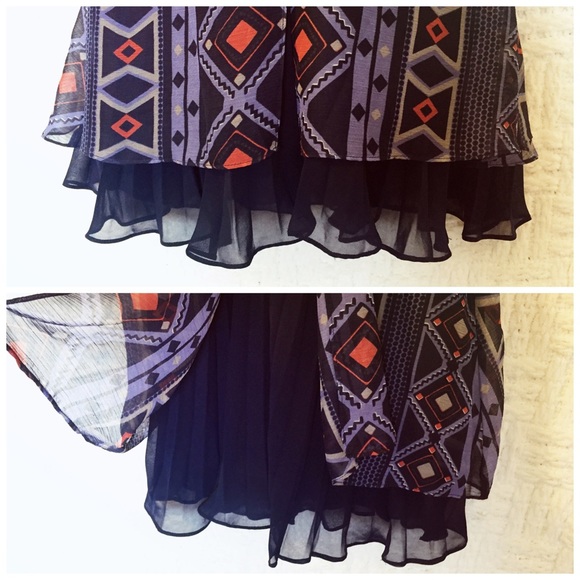 BCBG Boho Aztec Fringe Dress - Picture 3 of 4