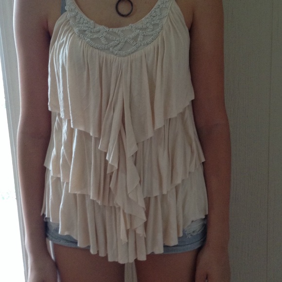 Ruffled tank top