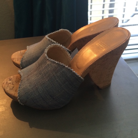 Stuart weitzman denim mule - Picture 1 of 2