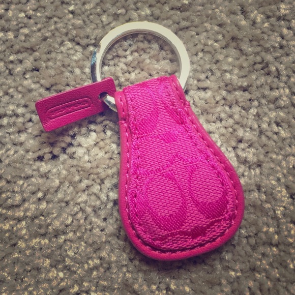 Pink Coach keychain