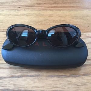 Authentic Black Oval Ralph Lauren Sunglasses
