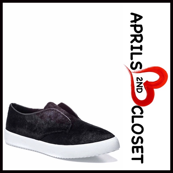 J Slides Shoes - J SLIDES LEATHER SNEAKERS Genuine Cow Hair SLIP ON