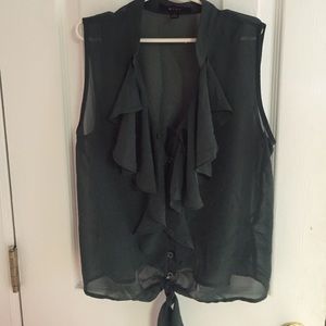 Forest green blouse!