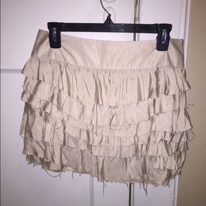 Express size 4 mini ruffle skirt