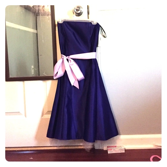 Short purple dress