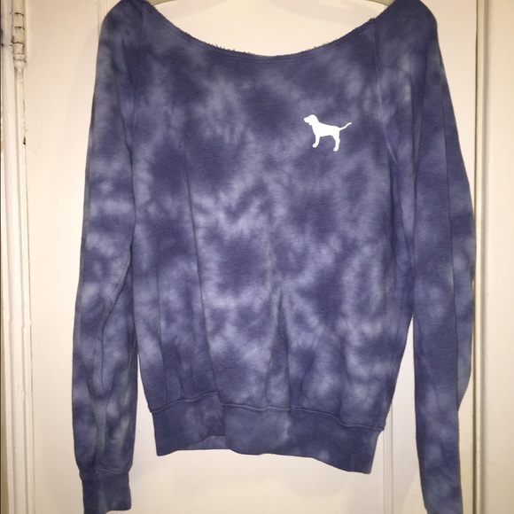 Victoria's Secret pink tie-dye sweater SMALL