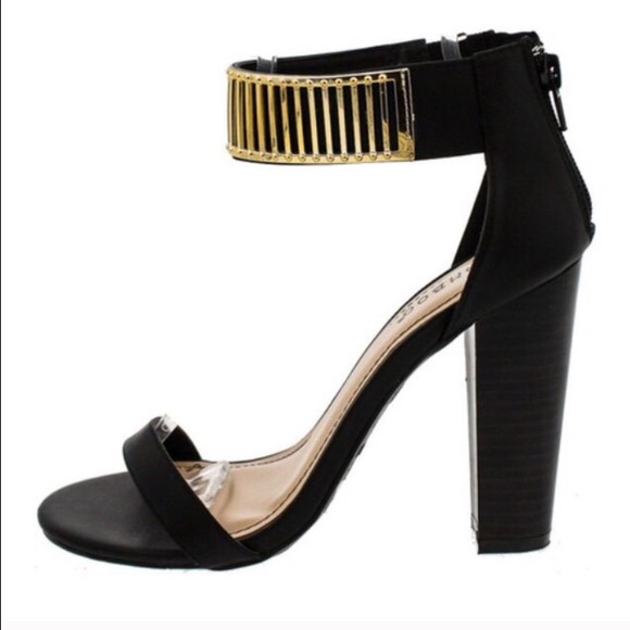 Summer SALE! Black and gold heels. - Picture 3 of 3