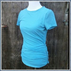 Michael Kors blue casual top VERY FLATTERING!