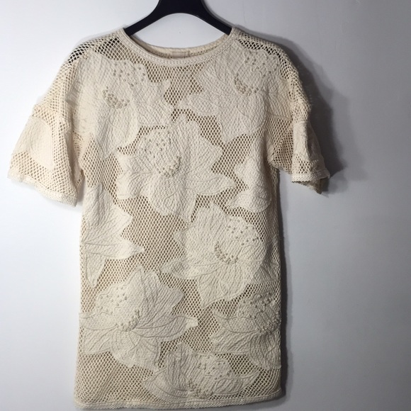 H&M Crocheted Dress with Floral Appliqués - Picture 3 of 4