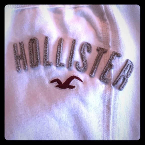 White fleece sweatpants!