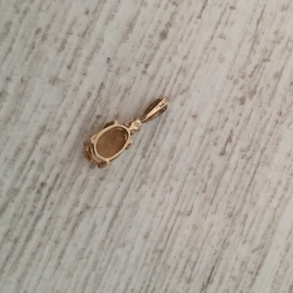 Citrin diamond pendant - Picture 3 of 5