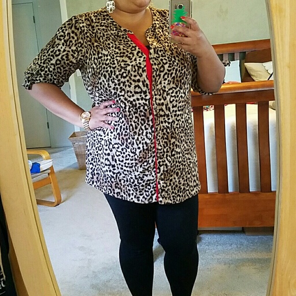 Leopard print tunic